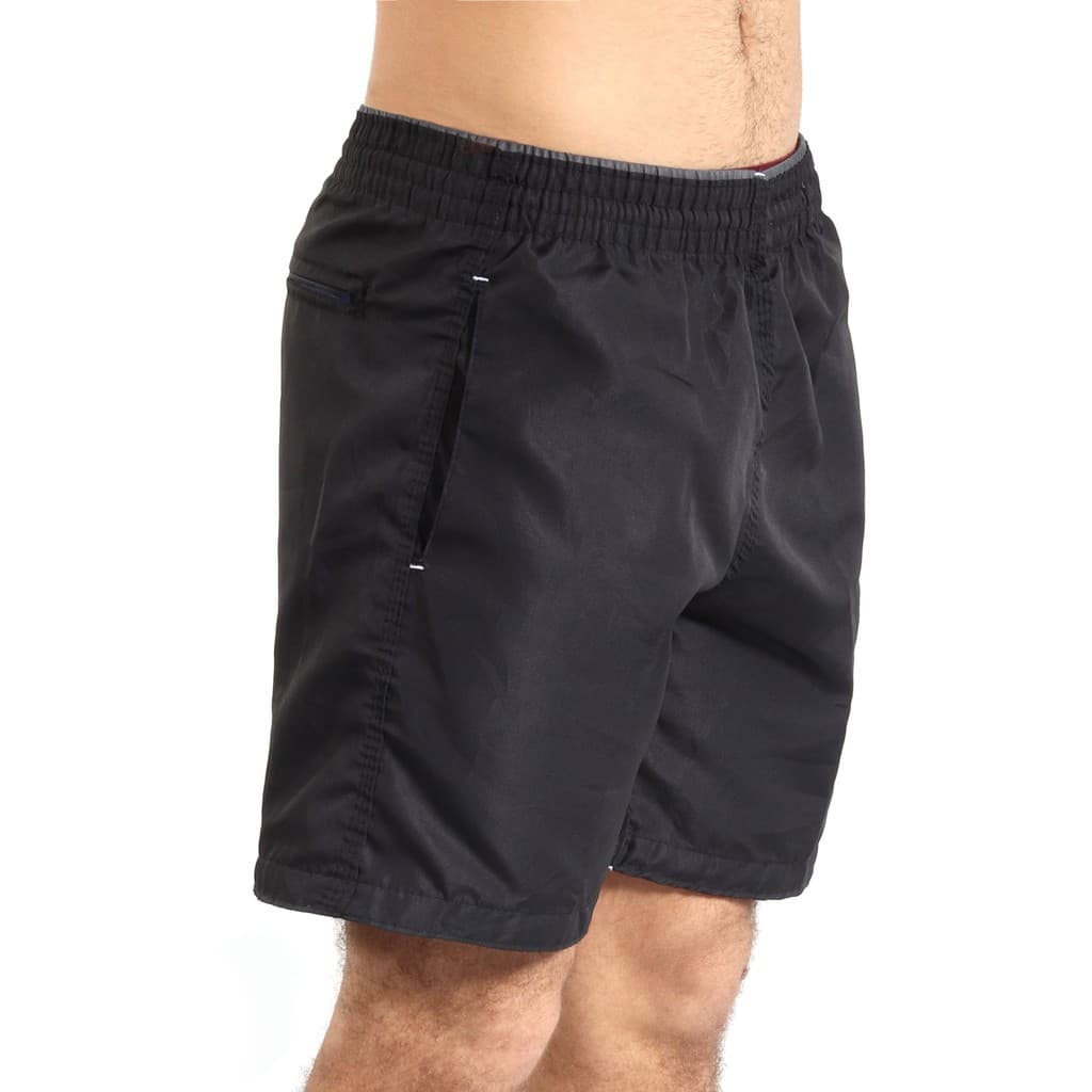 Bermuda Elástico Masculino Esporte Microfibra Liso 3 Bolsos Zíper Reforçado 36 ao 44