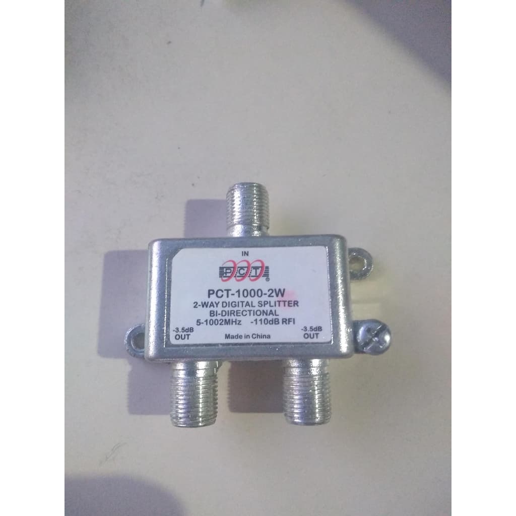 Divisor De Sinal de antena cabo coaxial 2 Saídas 1ghz Splitter