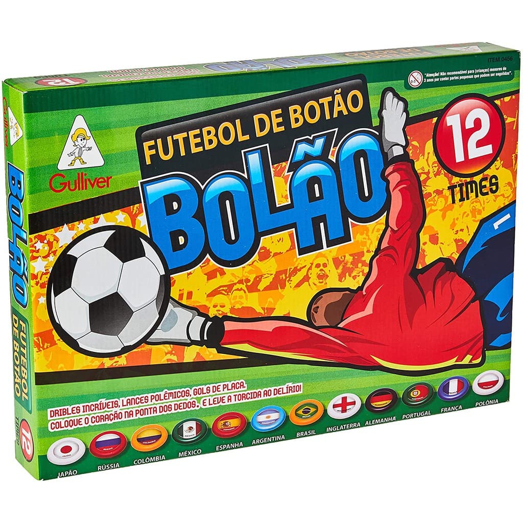 Futebol De Botão Gulliver Bolão América - Europa 12 Times Diferentes