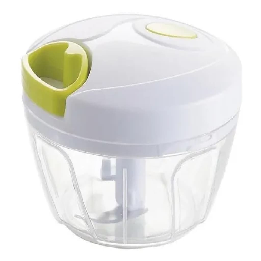 Mini Processador Picador Fatiador De Alimentos Manual Triturador Alho Legumes