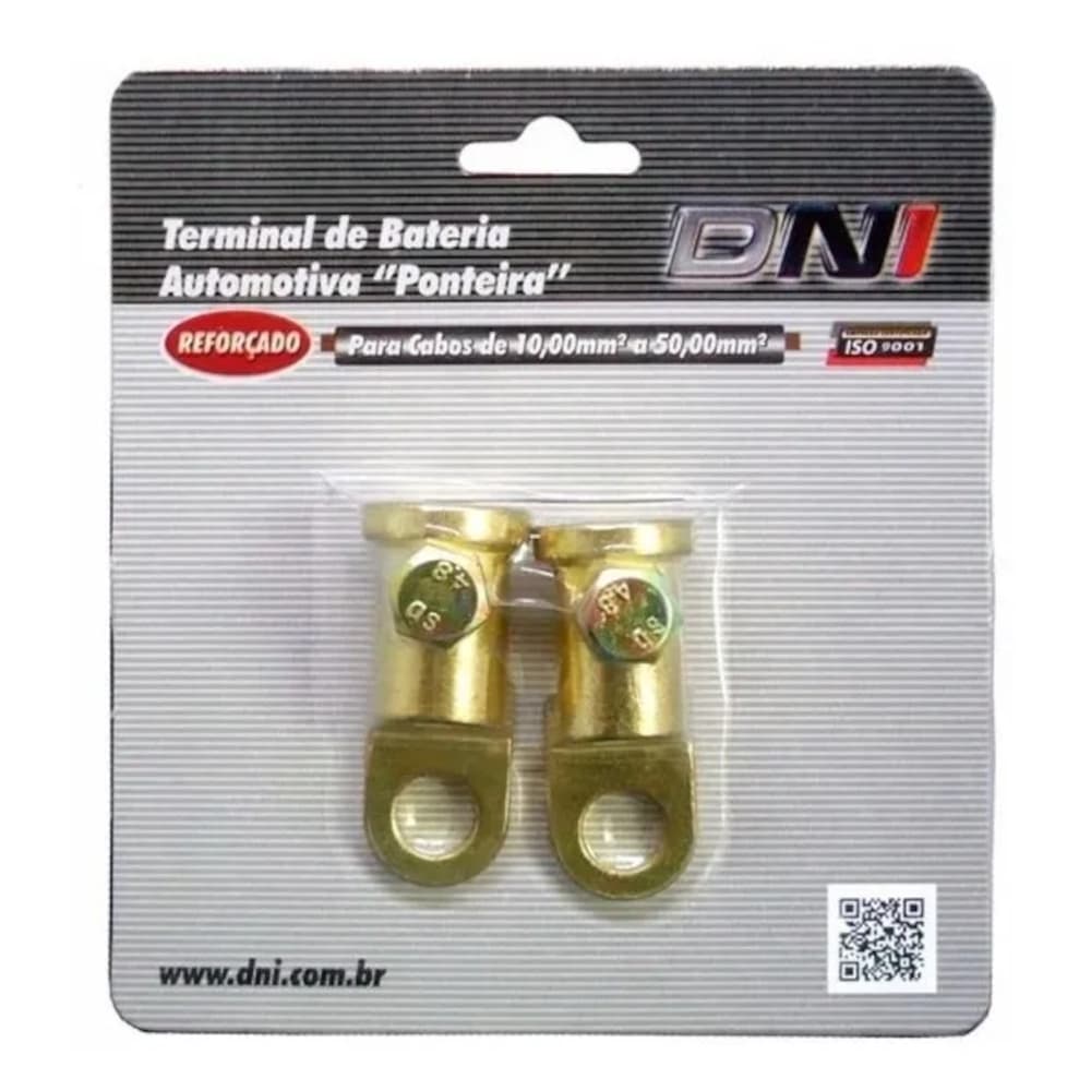Terminal Bateria Automotiva Ponteira Kit 2 Peças Dni 7572