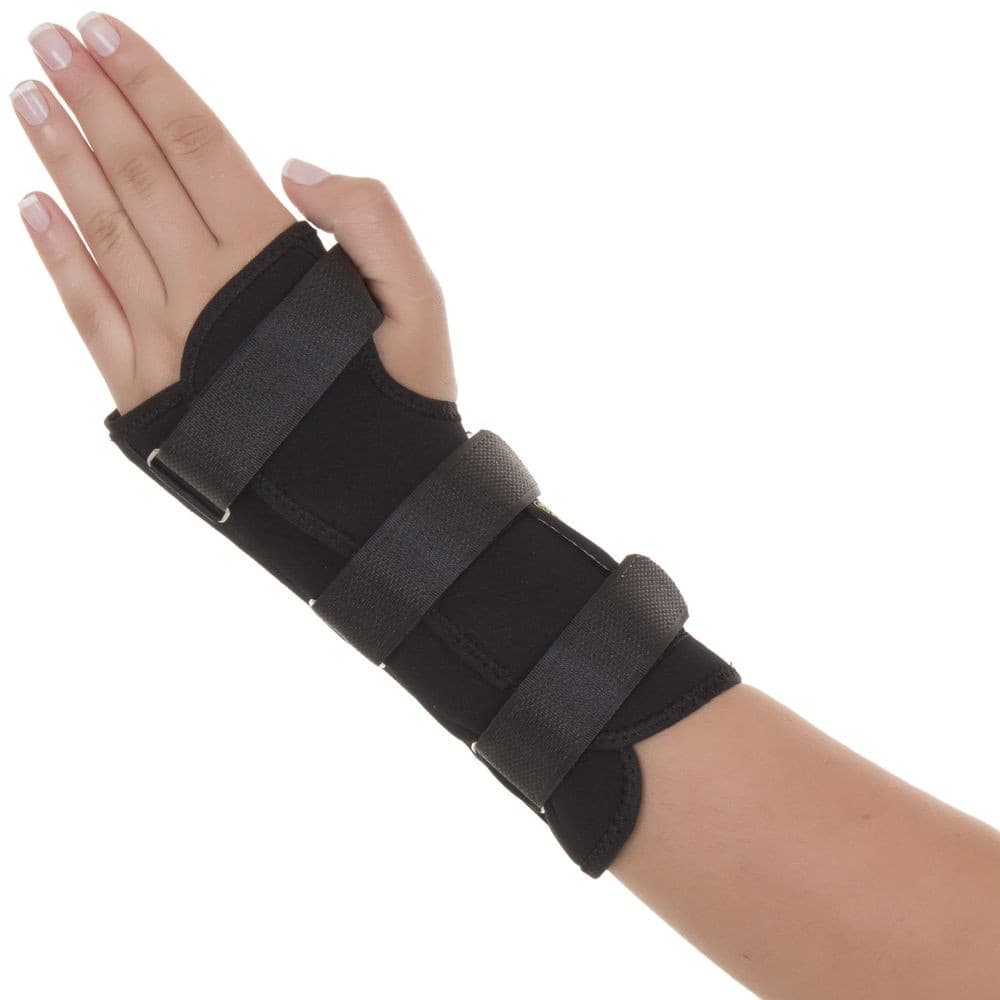 Órtese Com Tala Para Punho Em Neoprene Preto