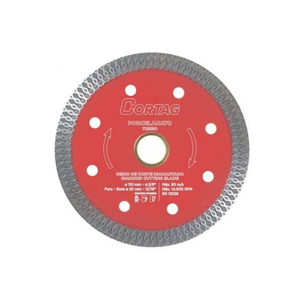 Disco Porcelanato Vermelho Profissional 4.1/2 Cortag