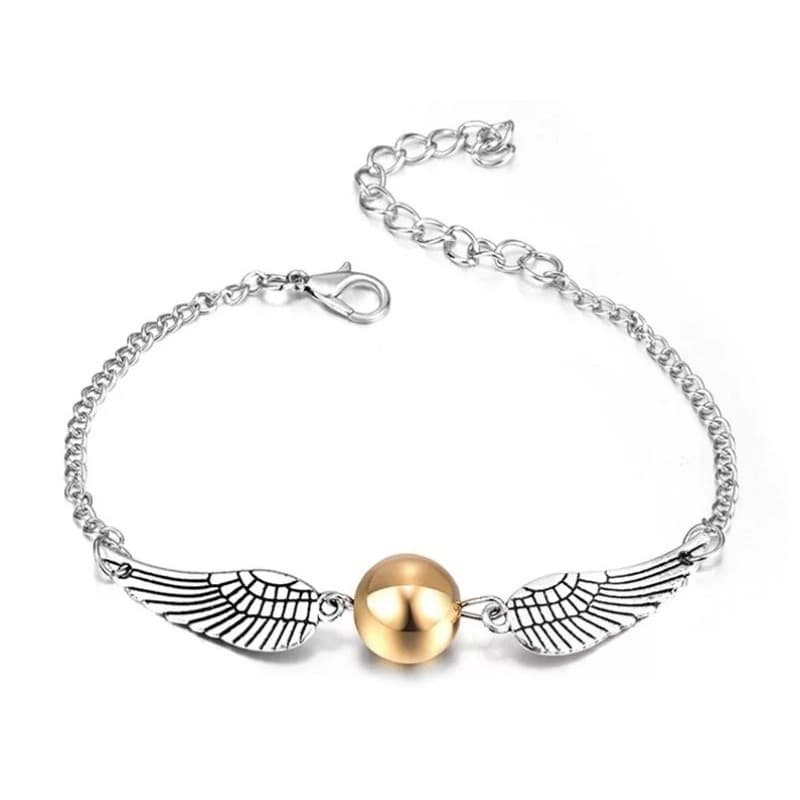 Pulseira Harry Potter Pomo de ouro Pedra Filosofal Azkaban Dumbledore Relíquias da Morte Saga Filme