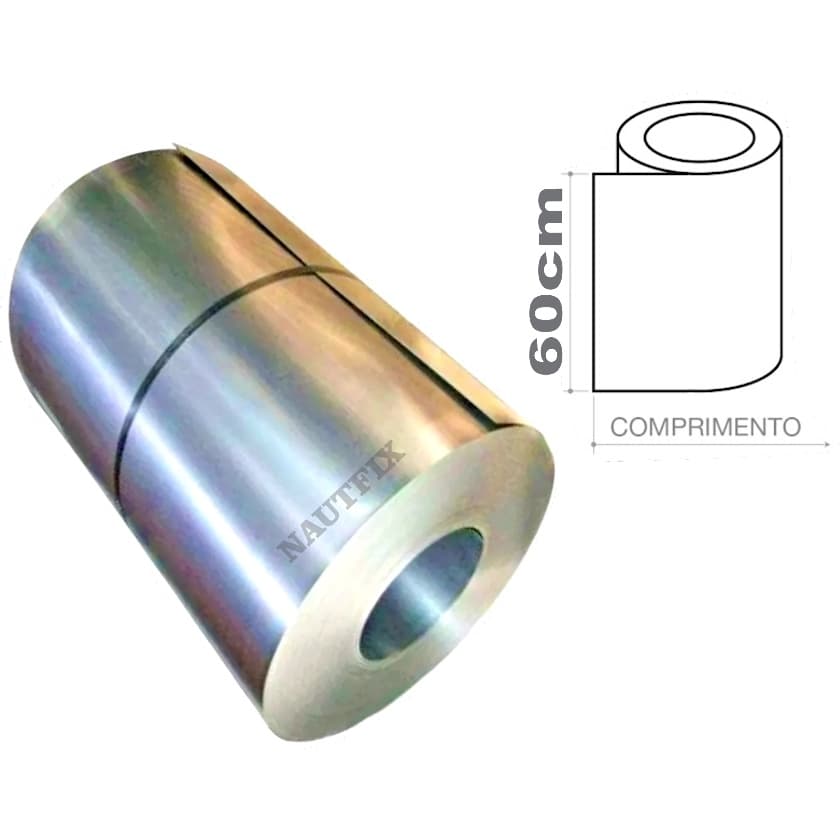 12 Metros Calha de Chapa de Alumínio 60cm