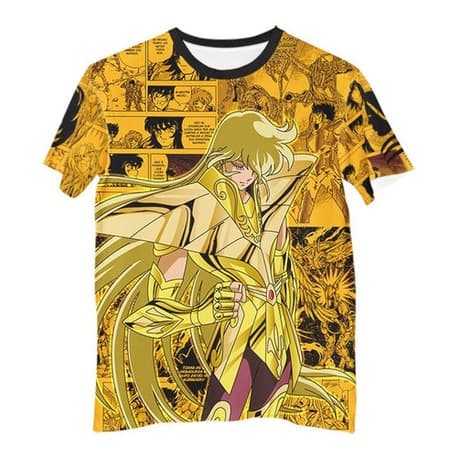 Camisa Camiseta Anime Cdz Shaka Virgem Cavaleiro Ouro G1255