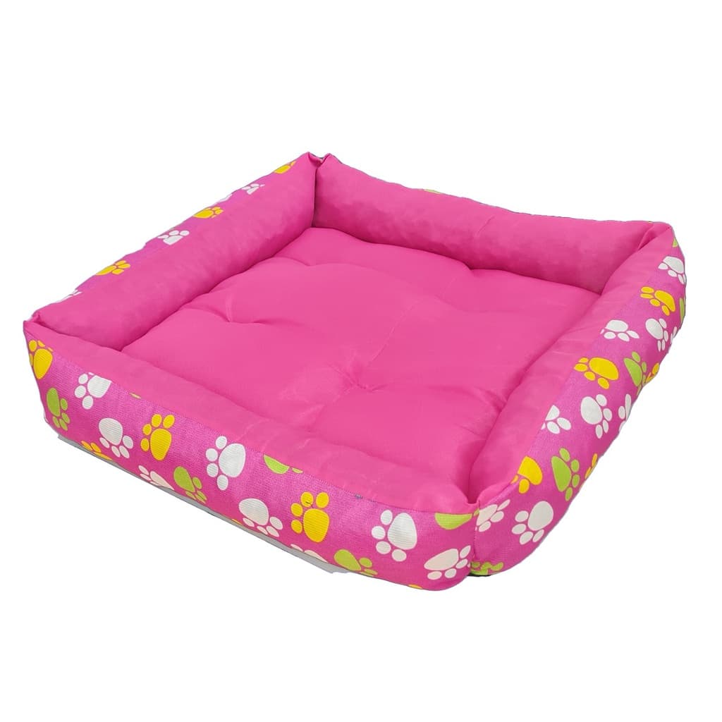 Cama pet 50 x 50 cm caminha para cachorro tamanho M c/ zíper fundo impermeável e antifriagem