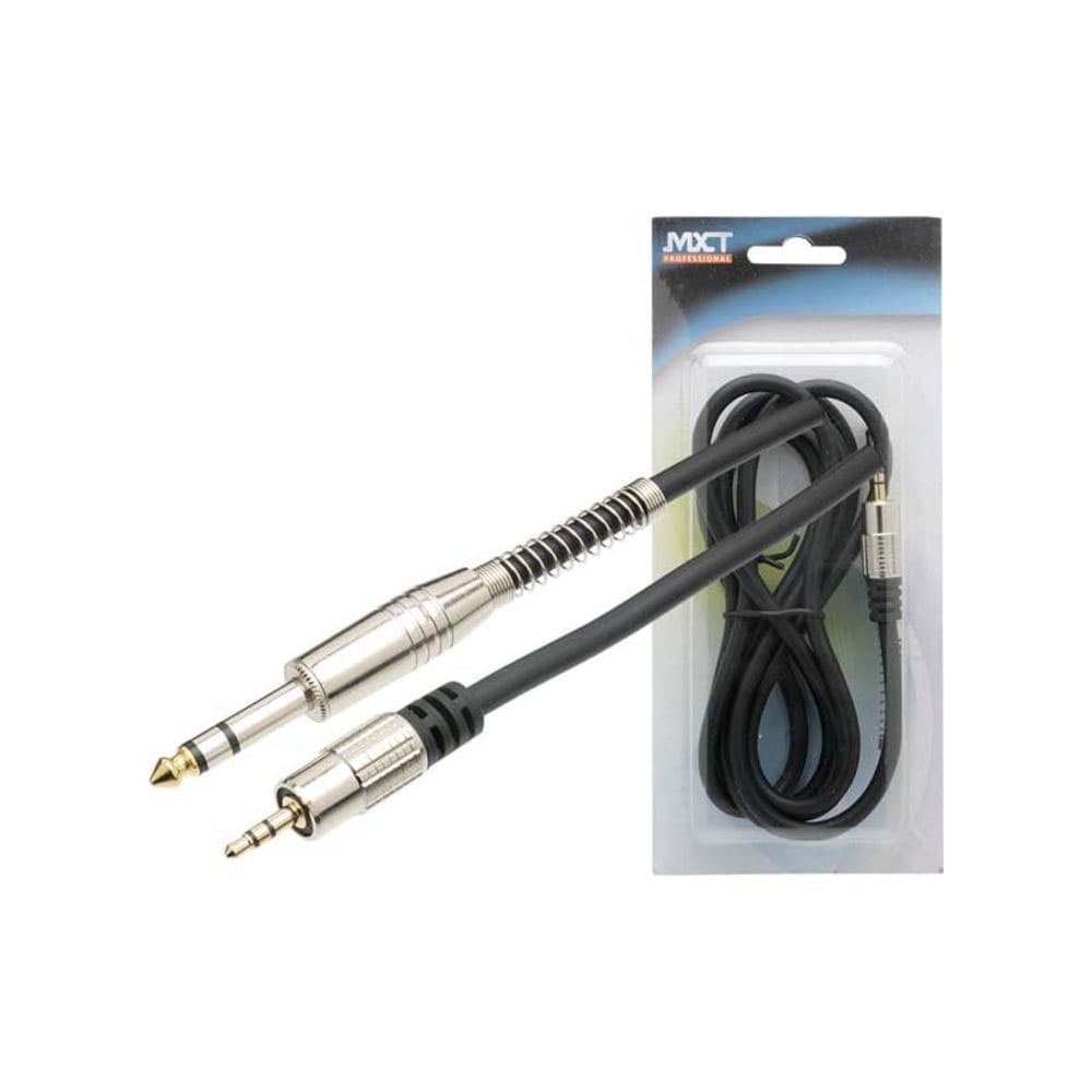 Cabo MXT P10 Estéreo + P2 Estéreo Dourado 1,8 Metros CB0436