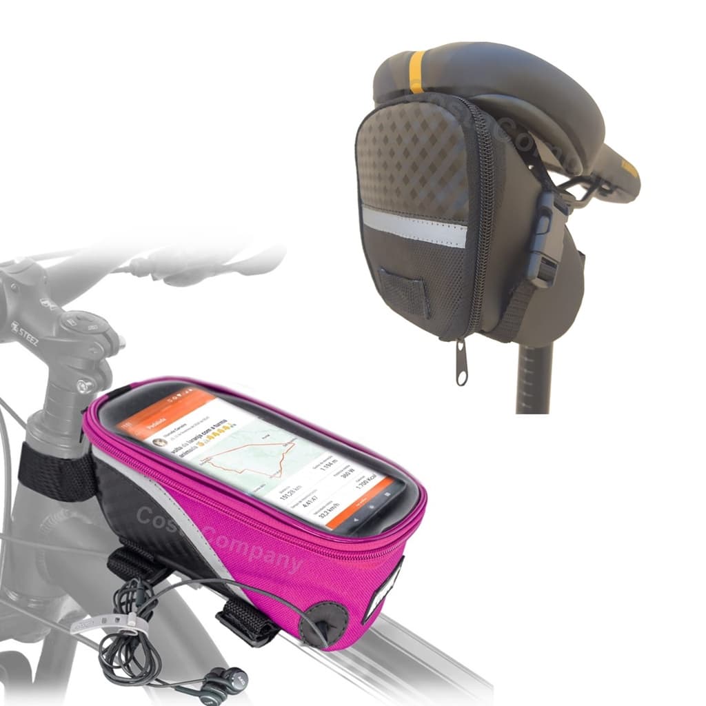 Kit Bolsa Porta Celular + Bolsa de Selim para Bike, Bicicleta PROMOÇÃO