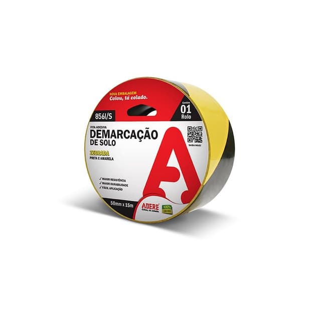 FITA DE DEMARCAÇÃO DE AREA ZEBRADA ADERE