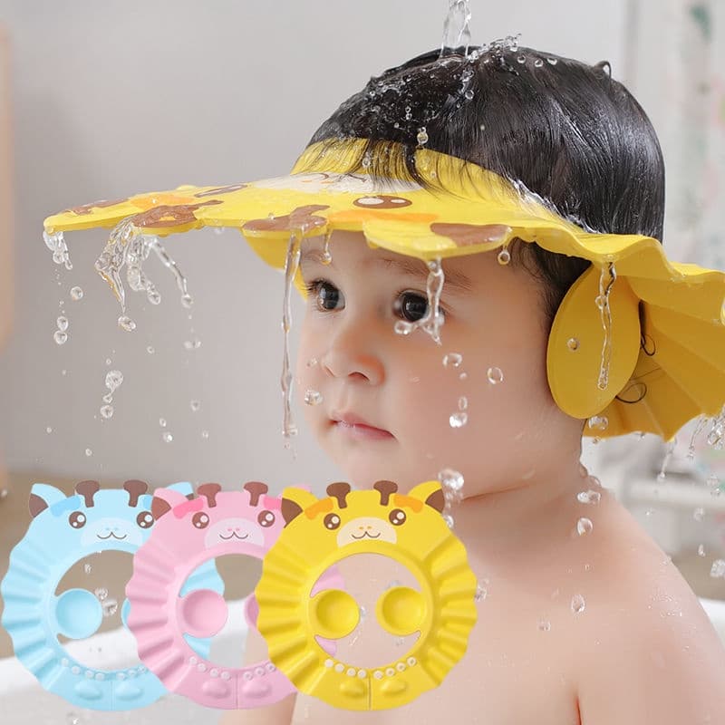 Escova Para Shampoo Bebês Recém-Nascidos Tampa Banho De Bebê Ajustável 0-10Y