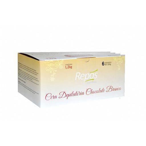 CERA DEPILATORIA REPOS CHOCOLATE BRANCO 1,2KG