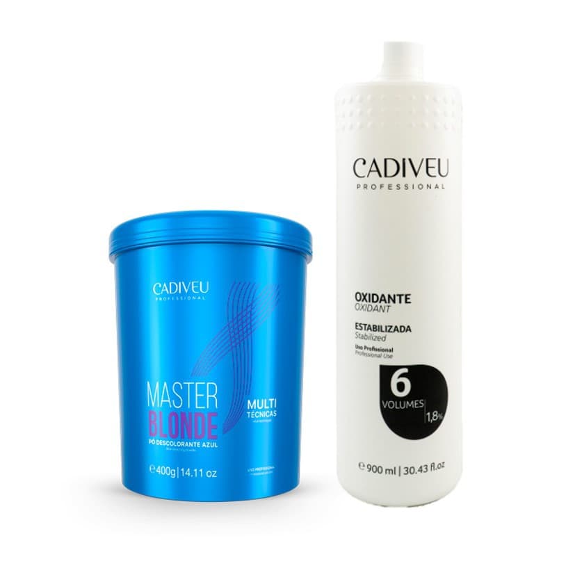 Kit Cadiveu Pó Descolorante Master Blond 400gr + Ox 6 Vol. 900ml