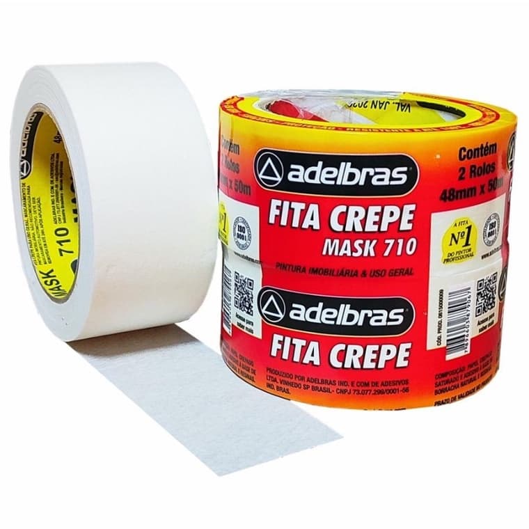 Fita Crepe P/ Pintura Uso geral 18mm x 50m | 24mm x 50m | 48mm x 50m