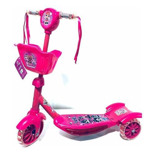 Patinete Infantil Cestinha LOL C/Musica e Led. Envio Imediato