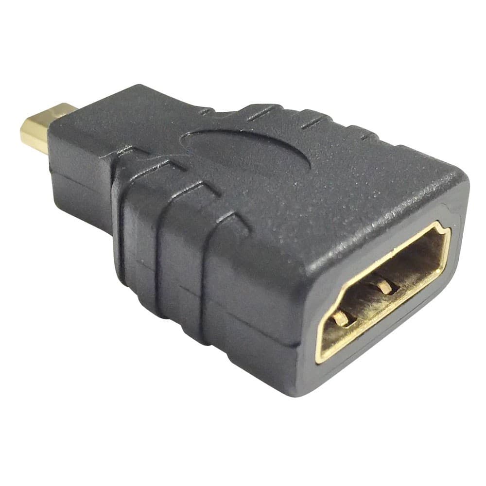 Adaptador HDMI Padrão (Fêmea) x Micro HDMI Macho Versão 2.0 4K
