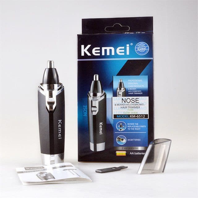 Aparador De Pelos Nariz Elétrico Profissional Kemei Km-6512