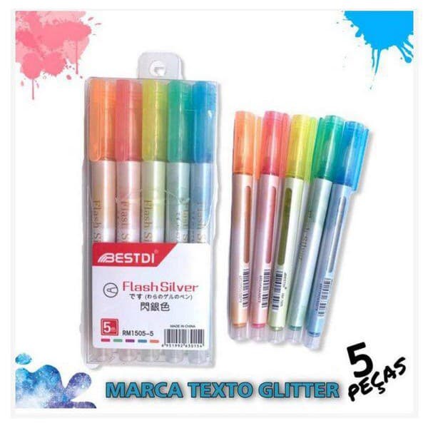 KIT CANETINHAS COM GLITTER