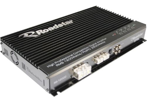 Modulo Amplificador Roadstar Rs-1200d 1200w Digital 2500w mono cara preta