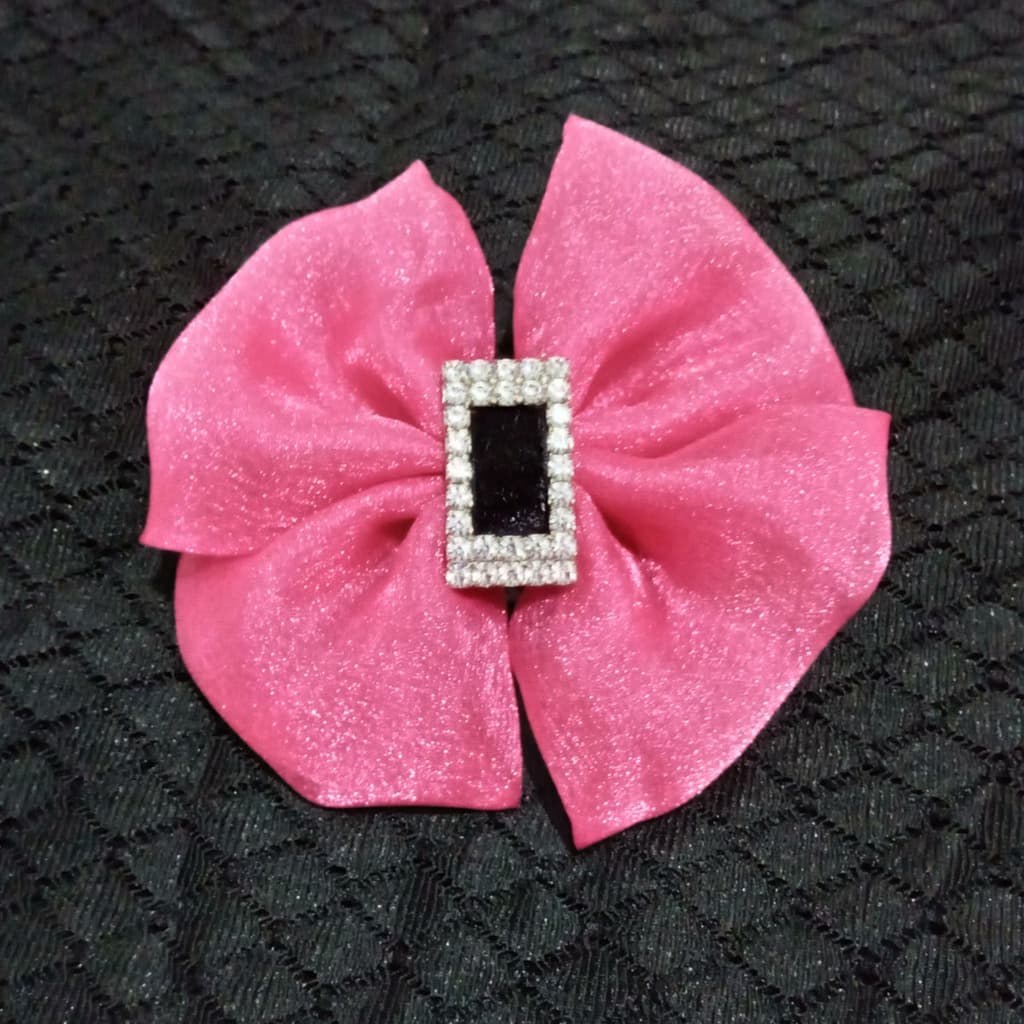 Laço Organza Rosa Pink