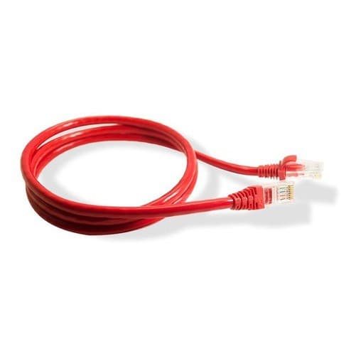 Kit 20 Un. Cada Patch Cord Cat6 Vermelho - 15cm, 30cm, 50cm