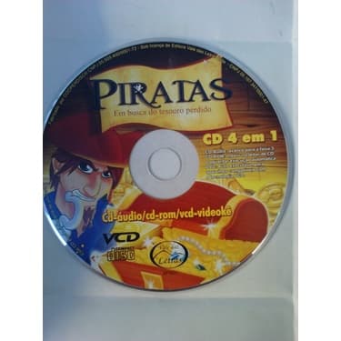 Cd Piratas Em Busca Do Tesouro Perdido Cd 4 Em 1