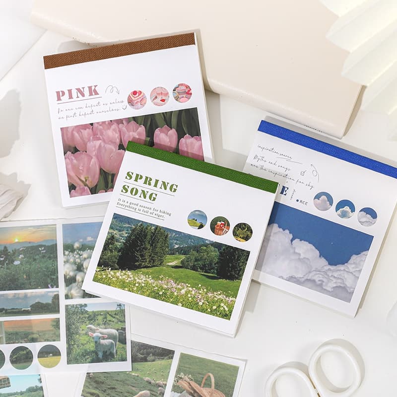 Journamm 40 Unidades/Pacote Estética Decoração Adesivos Livro DIY Suprimentos Scrapbooking Álbum Criativo Papelaria Corte Already