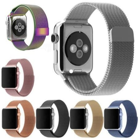 Pulseira Milanese Aço Metal Magnetico Fecho 42mm 44mm 45mm Watch X7 X8 T500+ Iwo w27 w28 pro w68 w37