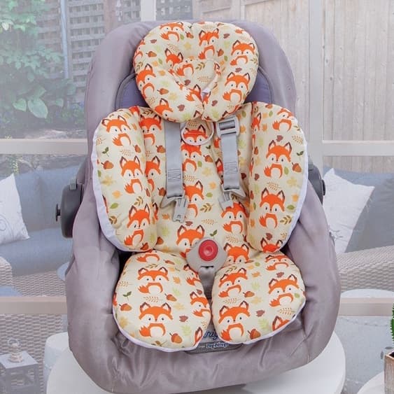 Apoio De Corpo Redutor Bebê Conforto 2 Peças Almofada Carrinho Cadeirinha Recém Nascido Macio Universal Enxoval Luxo