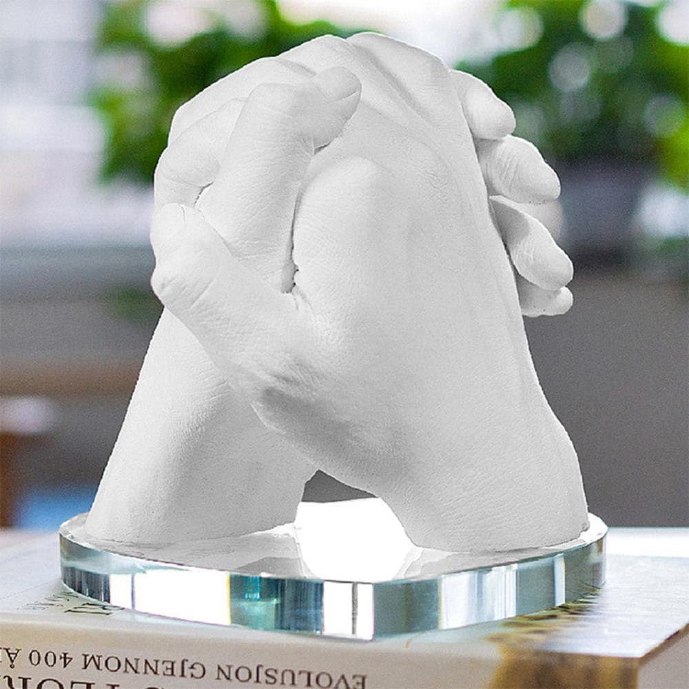 Escultura em 3D Personalizada Namorado Namorada Adultos Mãos Dadas Recordação