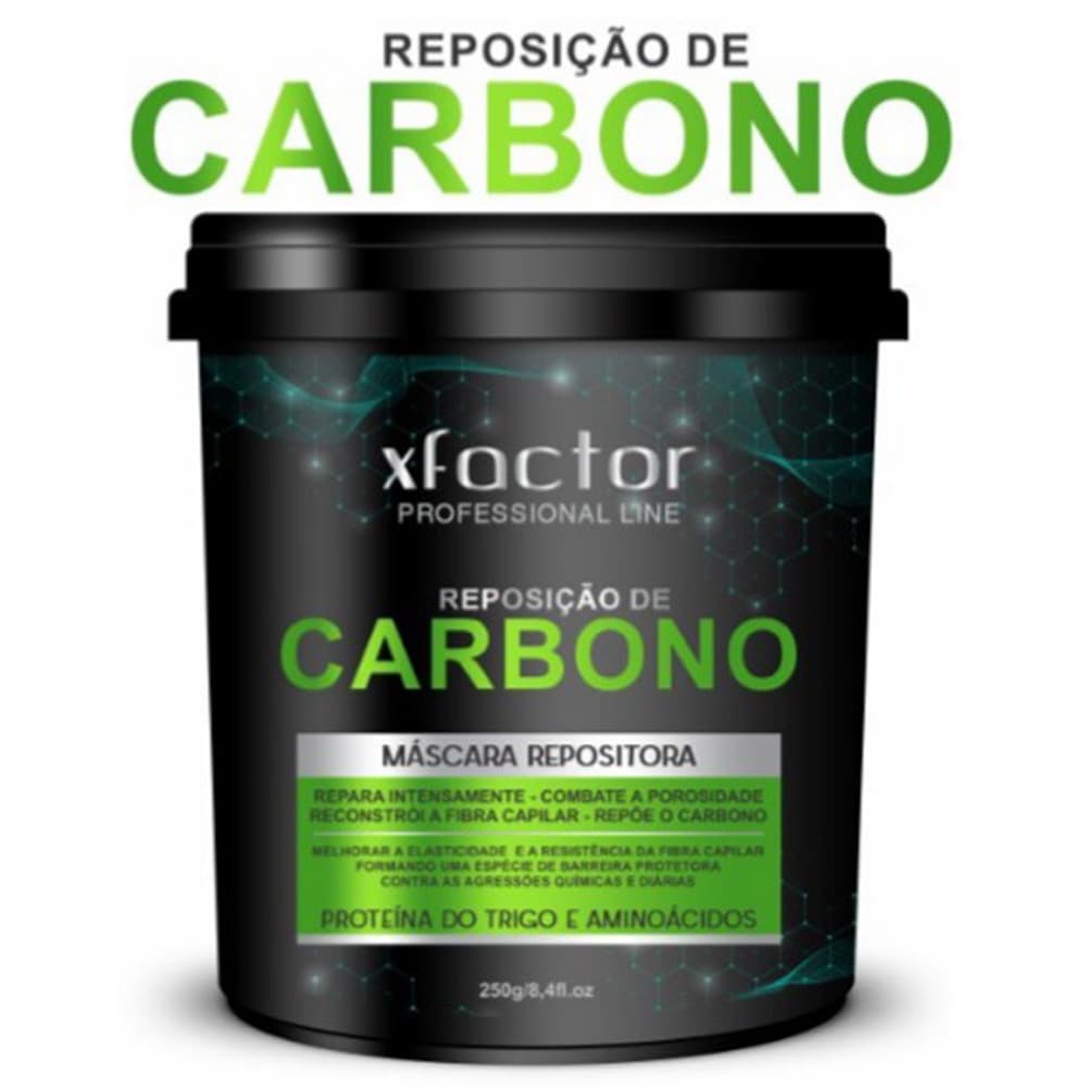 Xfactor Reposição De Carbono Máscara Para Hidratação E Reconstrução Dos Cabelos 250G