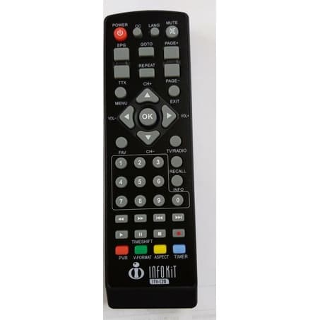 Controle Remoto Conversor Digital Infokit itv-c20 Generico