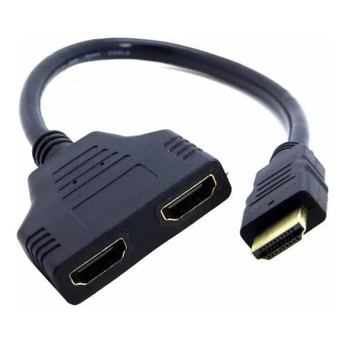 CABO Y HDMI DIVISOR 1 MACHO PARA 2 FÊMEA EXTENSOR