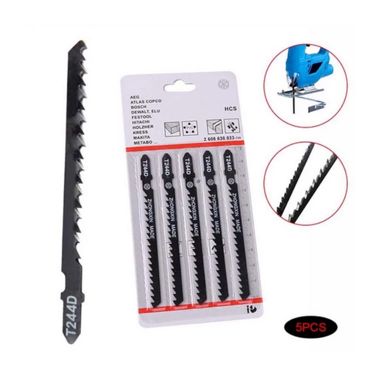 Kit 5 Serra Lâminas De Serra Tico-tico Para Corte Rápido 4mm