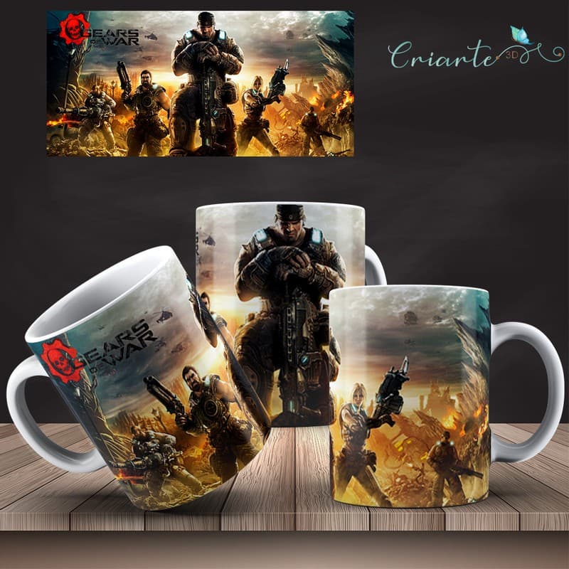 Caneca Porcelana Gears of War #16