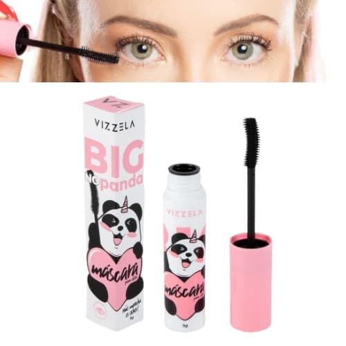 Máscara de Cílios Big No Panda Pincel Curvado Vizzela