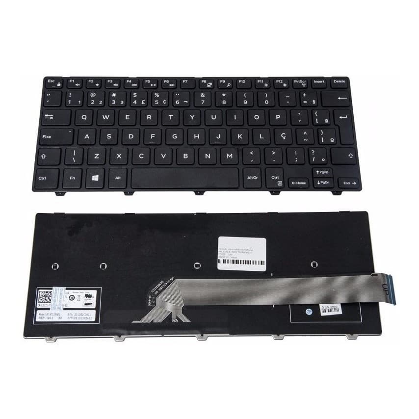Teclado Para Dell Inspiron 14 Série 5000 (5447) Br Com Ç