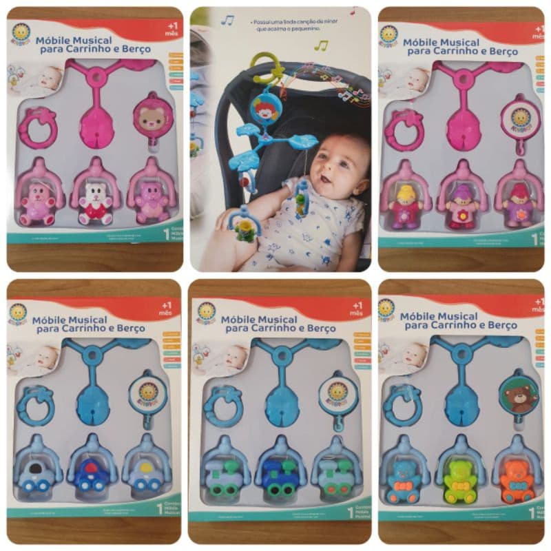 Mobile Musical infantil Menina e Menino o mais Barato