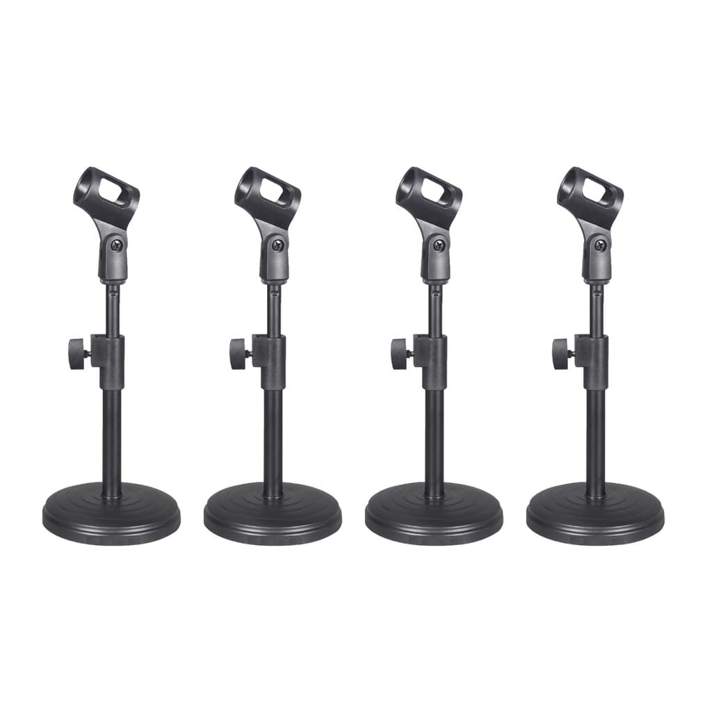 KIT 4 Suporte Pedestal Base de Mesa Microfone Igreja Púlpito