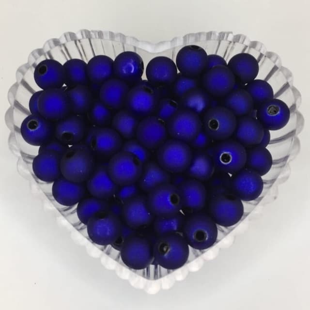 Bola emborrachada 8mm -  100 Gramas pérola para pulseira terços.