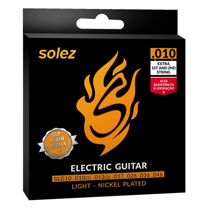 ENCORDOAMENTO P/ GUITARRA SOLEZ 0.10 DLP SLG10