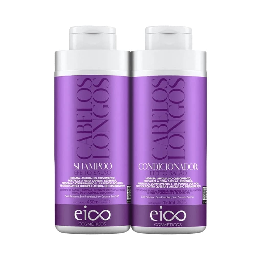 KIT EICO CABELOS LONGOS (SH 450ml + COND 450 ml)