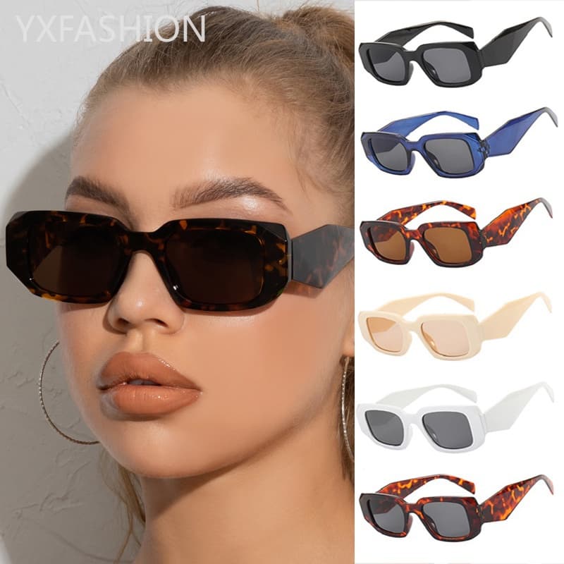 Óculos De Sol Personalidade Quadrado Feminino Moda Oval Oculos Masculino
