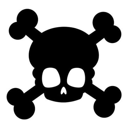 Adesivo De Parede 200 Caveiras 5cm Escolha A Cor Decorativo Quarto Decoração Skull Caveira