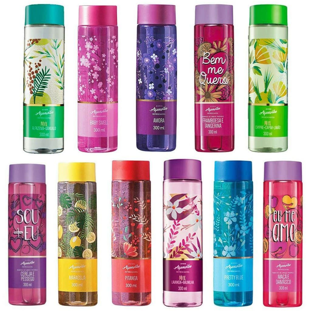 Aquavibe Refrescante Colônia Perfume 300ml Fragrâncias Sortidas - Avon