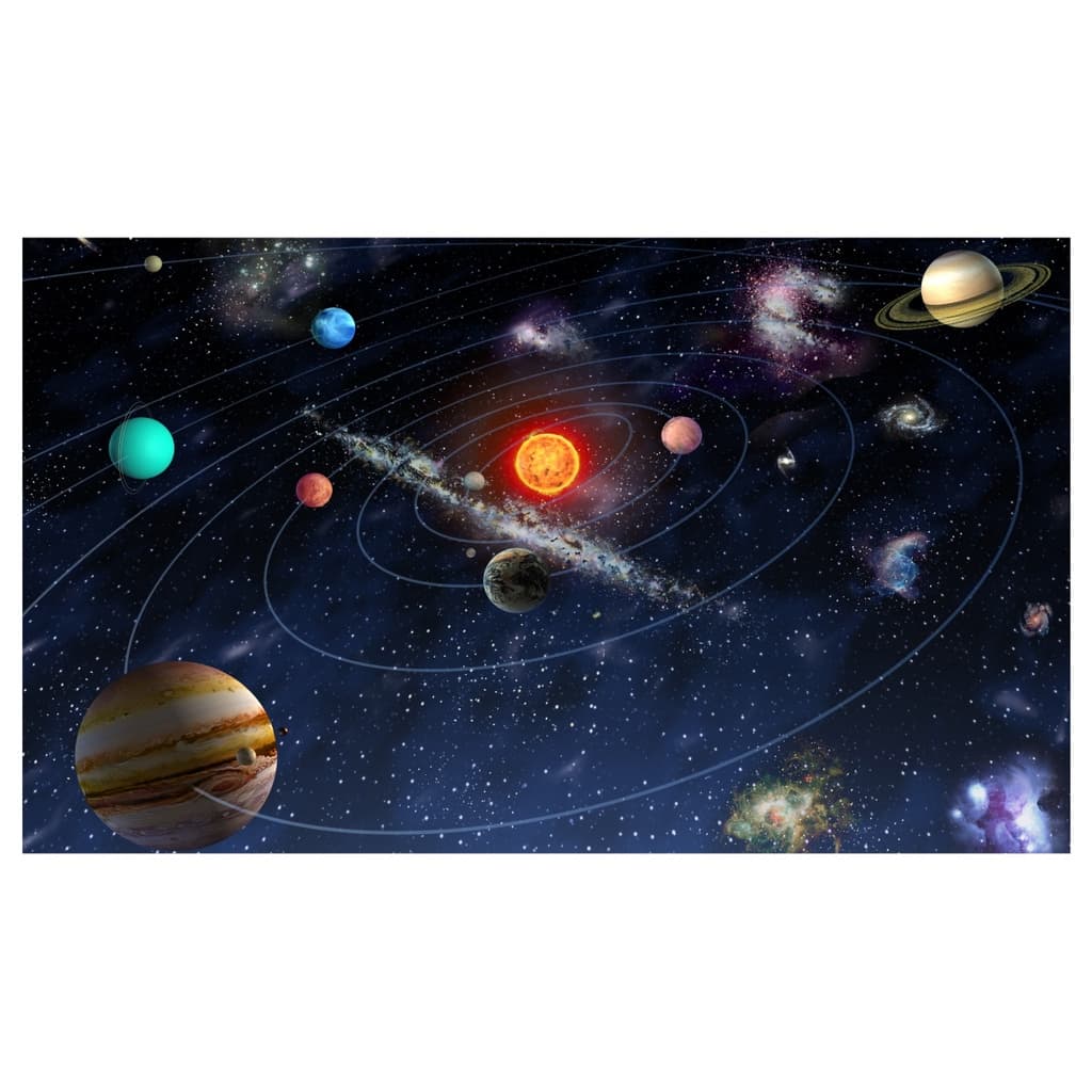 Adesivo Decorativo Sistema Solar Espaço Mapa Planetas M67