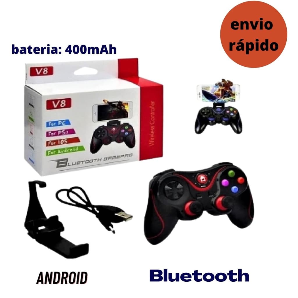 Controle P/ PC Gamepad Bateria 400mAh-Facil de instalar