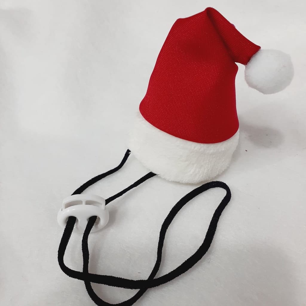 kit com 10  Gorros Papai Noel e Mamãe Noel cães e gato Pet  Banho Tosa