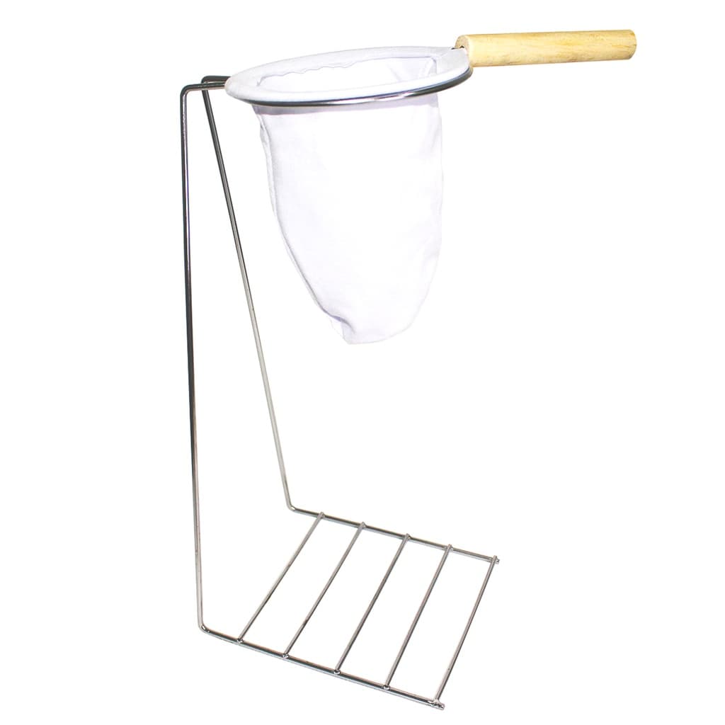 Coador P/ Café Com Suporte 30 Cm + Coador De Pano Com Cabo