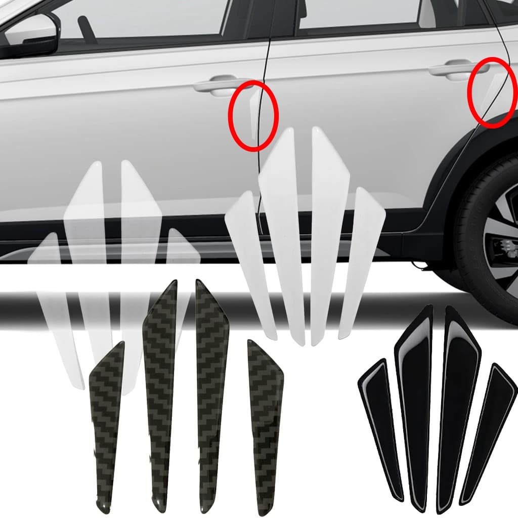 Protetor Lateral para Porta de Carro Safe Door Anti Colisão Branco Preto Transparente ou Fibra de Carbono